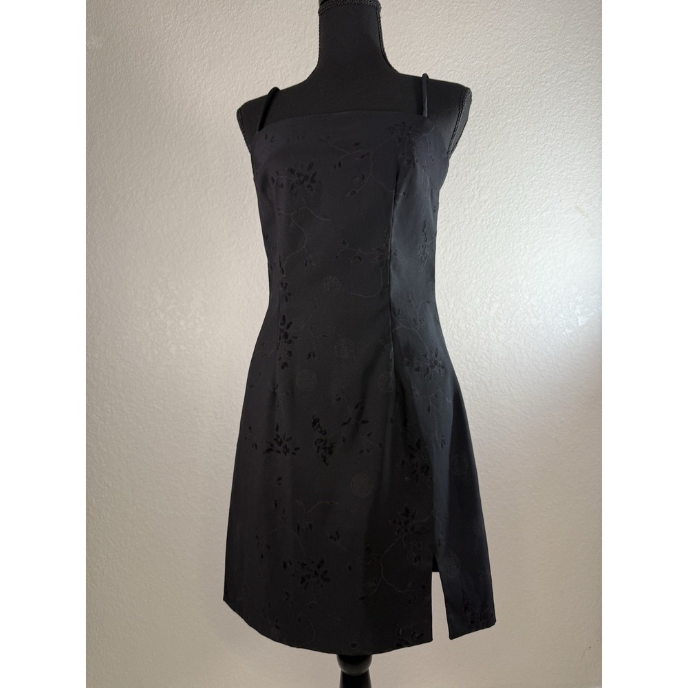 Y2K Rampage Black Mini Dress Spaghetti‎ Strap Size 5 Whimsigoth